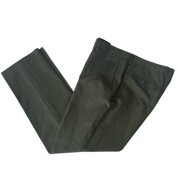 Banana Republic Dark Green Slim Fit Dress Pants - 36x32 - Picture 1 of 6